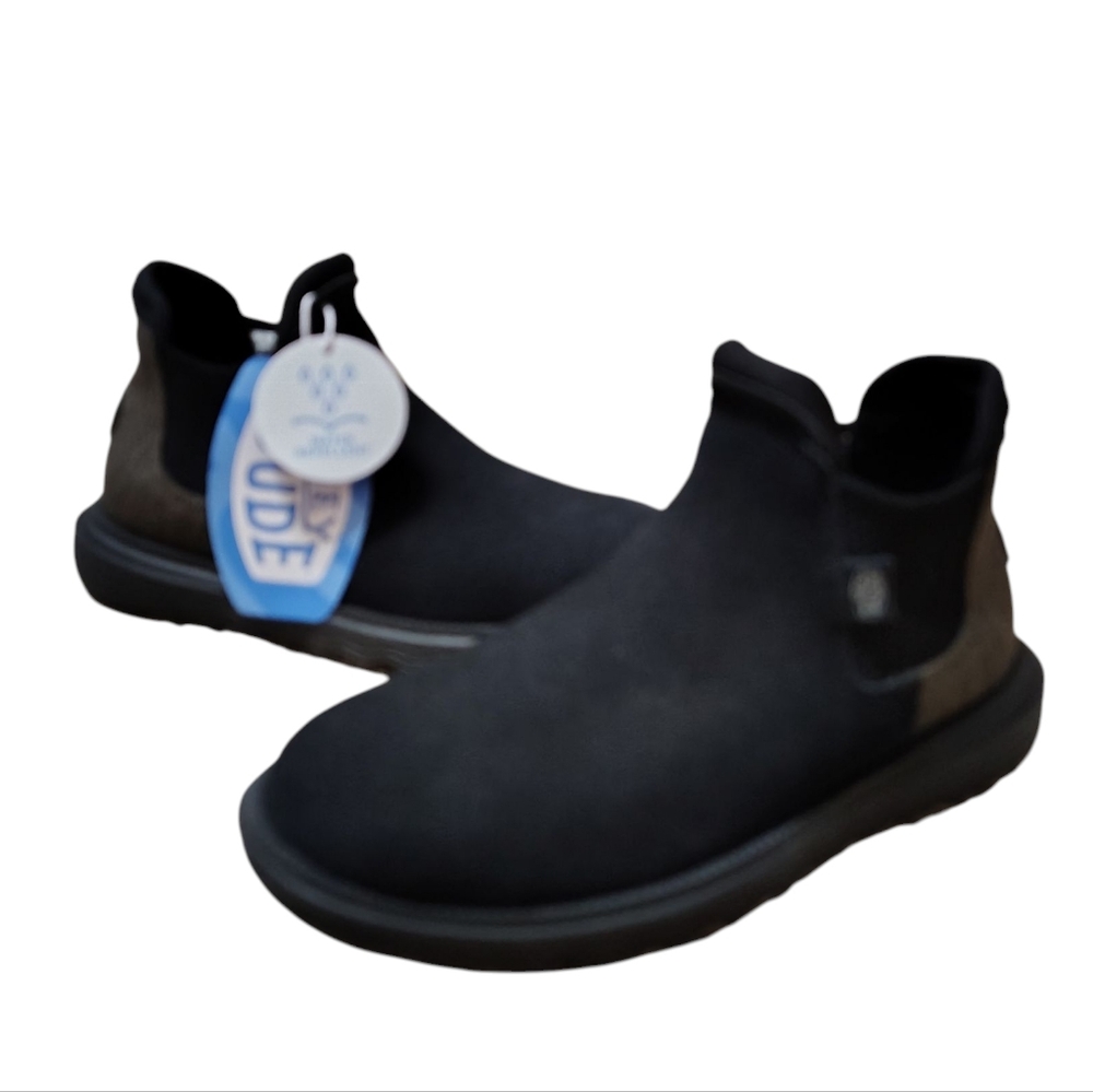 NWT Womens Hey Dude Branson Boot Craft Suede Black
